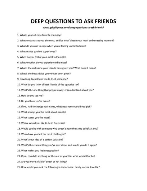 questions to ask friends|105 Deep Questions to Ask Your Friends .